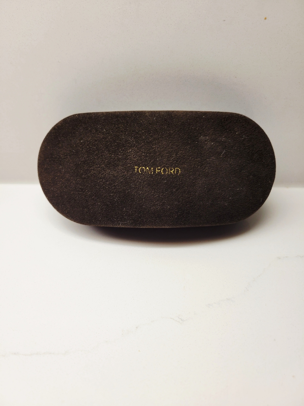 TOM FORD Brown Velvet Sunglasses Eye Glasses Hard Case